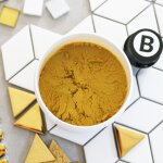 Ilcom - mastic �poxy bi - composant pour le remplissage des joints - or m�tallique - 3 kg