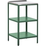 lot de cuisine extrieur en acier inoxydable avec tagres et plan de travail de jardin vert vilama