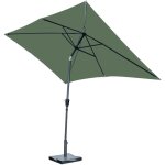 Imagin - parasol centr� et inclinable 2 x 3 m vert 2 m
