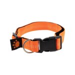 Impex - collier orange réfléchissant pour chien fidelami, taille réglabe m / l Impex - collier orange réfléchissant pour chien fidelami, taille réglabe m / l