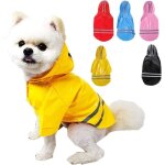 Imperm�able pour animaux de compagnie jaune taille s longueur du dos 22 cm 1 pi�ce avec capuche imperm�able ...