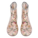 Imperméable anti - dérapant impression femmes bottes de pluie tête ronde design élégant chaussures de ... Imperméable anti - dérapant impression femmes bottes de pluie tête ronde design élégant chaussures de ...
