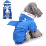 Impermable canard mignon pour petits chiens (bleu m) - fei yu