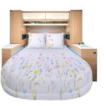 Prt  dormir all seasons lyocell et percale floralie 140 x 190 cm - incasa
