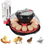 Incubateur pour 12 ?ufs avec rotation automatique, contr�le de l'humidit�, mire - ?ufs � led et ajout ...