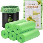 Lot de 100 sacs poubelles bio 20 l, sacs à déchets organiques compostables, recyclés épais, biodégradables, ... Lot de 100 sacs poubelles bio 20 l, sacs à déchets organiques compostables, recyclés épais, biodégradables, ...