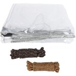 Ineasicer - bche pvc transparente 3x5m toile de jardin impermable et transparente pour l'extrieur