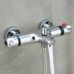 Ineasicer - thermostatique triple avec accessoires verticaux robinet de douche thermostatique mural robinet ... Ineasicer - thermostatique triple avec accessoires verticaux robinet de douche thermostatique mural robinet ...