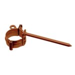 Collier avec cheville à frapper 110 mm acierplastifié, accessoires pour gouttières, montage simple, made ... Collier avec cheville à frapper 110 mm acierplastifié, accessoires pour gouttières, montage simple, made ...