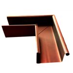 Equerre de chneau 90 degrs en forme de caisson angle extrieur, bourrelet pvc extrieur, pice de raccordeme ...