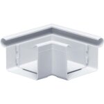 Equerre de chneau 90 degrs en forme de caisson angle extrieur, bourrelet pvc extrieur, pice de raccordeme ...
