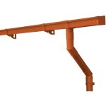 Kit de gouttières pour abri de jardin, carport, terrasse, 83mm gouttière à caisson 1 côté de toit, gouttière ... Kit de gouttières pour abri de jardin, carport, terrasse, 83mm gouttière à caisson 1 côté de toit, gouttière ...