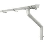 Kit de gouttires pour abri de jardin 100mm, carport, terrasse, gouttire en pvc pour toit en appentis, ...