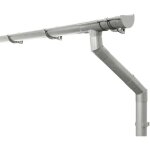Kit de gouttires pour abri de jardin 100mm, carport, terrasse, gouttire en pvc pour toit en appentis, ...