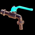 Rubinetterie associate - 1 / 2 robinet de raccordement de tuyau a bille avec levier de jardin pour fontaine ...
