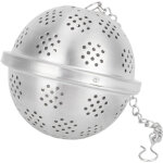 Infuseur � th� xxl en acier inoxydable 304, boule filtrante avec design en maille pour �pices et accessoires ...