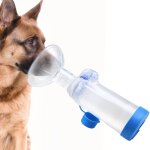 Inhalateur portatif pour animaux de compagnie avec chambre arosol pour chats ou chiens, avec indicateur ...