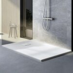 [jamais utilis�]inhhub shower base with drain, bac de douche smc non - slip shower 120 x 70 cm blanc