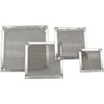 Inline grille ventilateur aluminium filtre 40x40 mm