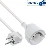 Inline rallonge lectrique h05vv - f, cable d'alimentation - avec prise mle coude et prise femelle ...