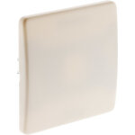 Zenitech - plaque cache bote 75x75mm vis + griffes - blanc - diwone