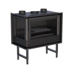 Insert à bois 2 faces ventilé canalisable - bronpi paris 70 ei 11 kw avec kit air - porte fonte - sans ... Insert à bois 2 faces ventilé canalisable - bronpi paris 70 ei 11 kw avec kit air - porte fonte - sans ...
