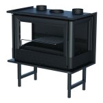 Bronpi - insert à bois 3 faces ventilé canalisable paris 70 3c 11 kw avec kit air - porte fonte - sans ... Bronpi - insert à bois 3 faces ventilé canalisable paris 70 3c 11 kw avec kit air - porte fonte - sans ...