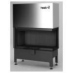 Azura home design - insert à bois d'angle heatro 81l / ph noir - 97cm - droit Azura home design - insert à bois d'angle heatro 81l / ph noir - 97cm - droit