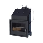 Bronpi - insert  bois chauffage central tecno - hydro 80 35 kw porte fonte - sans vitre srigraphie ...
