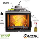Insert à bois en fonte 12. 3 kw w17 decor eco kawmet Insert à bois en fonte 12. 3 kw w17 decor eco kawmet