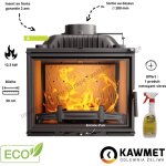 Insert à bois en fonte 12, 3 kw w17 eco kawmet Insert à bois en fonte 12, 3 kw w17 eco kawmet