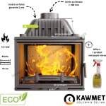 Insert � bois en fonte 16. 1 kw w17 eco kawmet