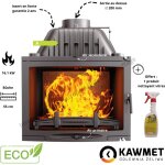 Insert à bois en fonte 16. 1 kw w17 panorama eco kawmet Insert à bois en fonte 16. 1 kw w17 panorama eco kawmet