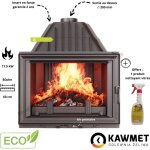 Insert  bois en fonte 17. 5 kw w8 eco kawmet
