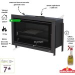 Insert  bois frontal avec turbine paris 90 vision bronpi