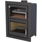 Bronpi - insert à bois raccordable avec four murano - e 14 kw avec kit air - sans kit four inox Bronpi - insert à bois raccordable avec four murano - e 14 kw avec kit air - sans kit four inox
