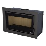 Bronpi - insert à bois ventilé canalisable florida p 14 kw porte fonte - avec vitre sérigraphiée Bronpi - insert à bois ventilé canalisable florida p 14 kw porte fonte - avec vitre sérigraphiée