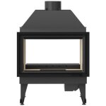 Insert chemine  bois moldi 19 kw vision sur 2 cts