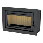 Insert de chemine double combustion 980x650 bronpi florida - p rfractaire 14 kw