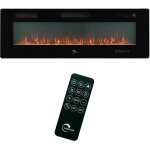 Insert chemine electrique valtaia plat 2000 w / 152 cm sannover