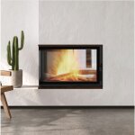 Azura home design - insert cheminée floki 8kw vitre à gauche Azura home design - insert cheminée floki 8kw vitre à gauche