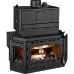 Insert de chemine prity tc w35 40 kw rservoir 58 l porte fonte