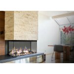 Viva - insert lectrique avec vision sur 3 cts superb 50, 124x54x33 cm