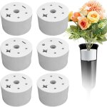 Inserts de vase de cimeti�re 6 pi�ces, porte - fleurs en plastique pour cimeti�re rond 7 trous inserts ...
