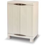 Intec - armoire de rangement 2 portes 2 etagres 70 x 47 x 97cm 4 pieds charge 50kg max