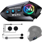 Intercom moto bluetooth 5. 4 kit casque moto double - puce audio - multit�che motocyclette communication ...
