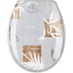 Int�rieur awd 1999 abattant de toilette calmi � fermeture amortie, motif bambou gris