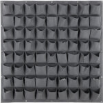 Int�rieur ext�rieur 72 poches jardin vertical tenture murale planteur sacs de culture gris