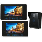 Interphone num�rique sans fil 2, 4 ghz, 2 moniteurs int�rieur + 1 cam�ra hd, vision nocturne