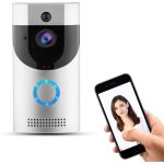 Interphone sonnette sans fil, cam�ra vid�o sans fil visible avec sonnette vid�o intelligente avec vision ...